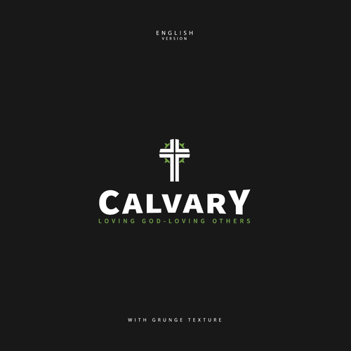 Jesus logo with the title 'Calvary Historic Church Rebrand'