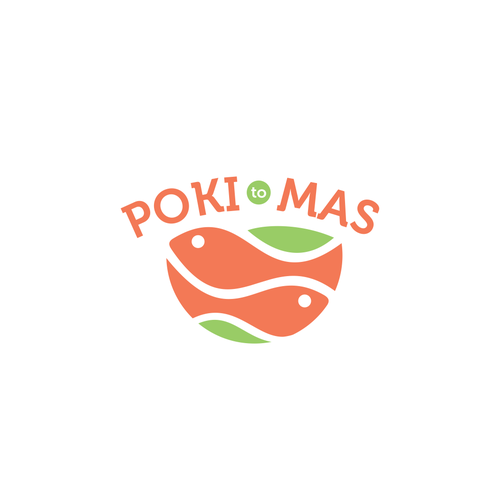 Poke logo with the title 'POKE-BOWL LOGO'
