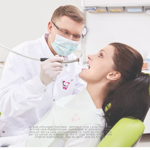 Hospital design with the title 'Clean logo for clinical dental'