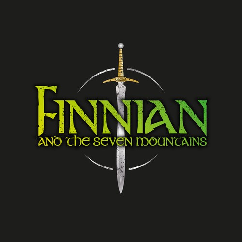 Celtic design with the title 'Finnian and The Seven Mountains'