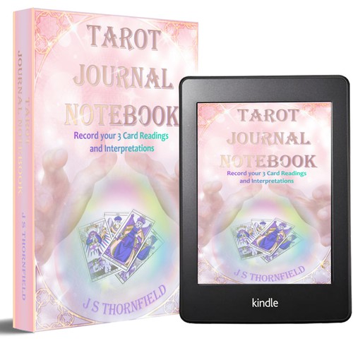 Notebook design with the title 'Tarot Journal notebook '