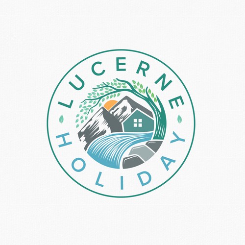 River design with the title 'Lucerne Holiday'