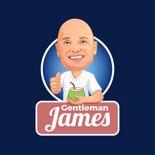 Profile design with the title 'Caricature Logo for a High-end Luxury Connoisseur'