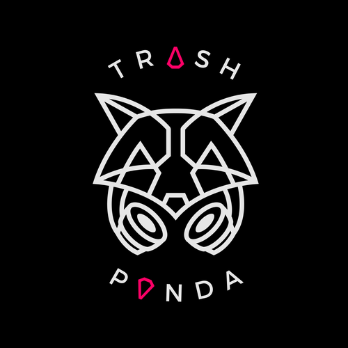 Music logo with the title 'TRASH PANDA'