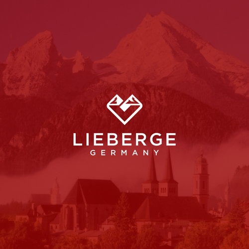 Letter g fonts logo with the title 'Lieberge'