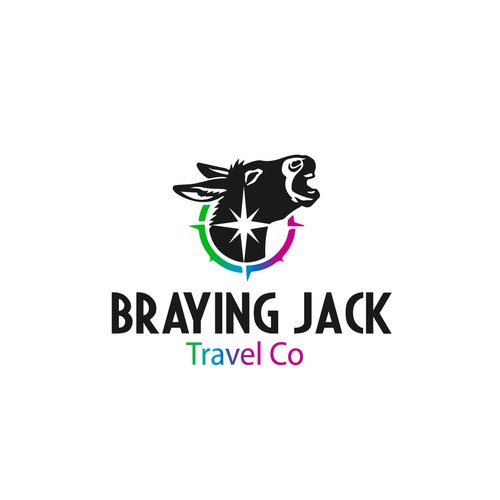 Donkey design with the title 'logo'
