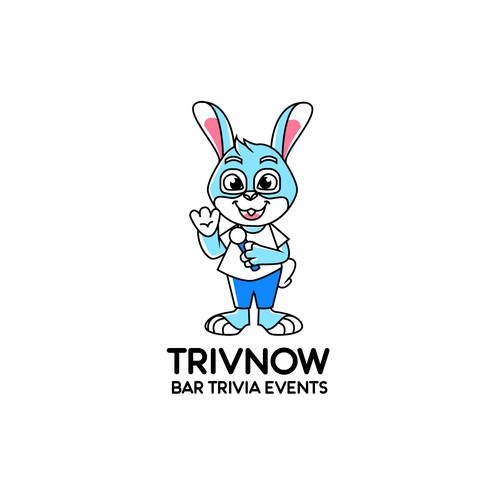 Rabbit illustration with the title 'trivnow'