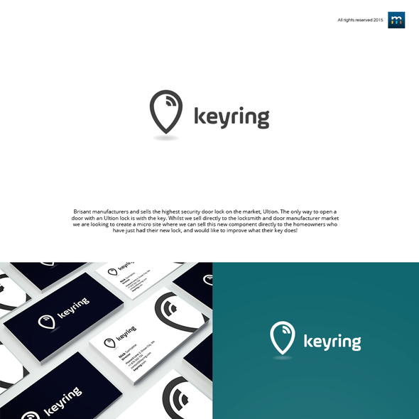 Bluetooth design with the title 'Keyring'