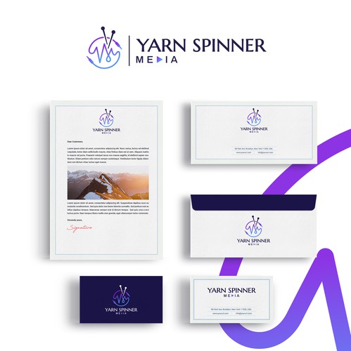 Company brand with the title 'Yarn Spinner Media'