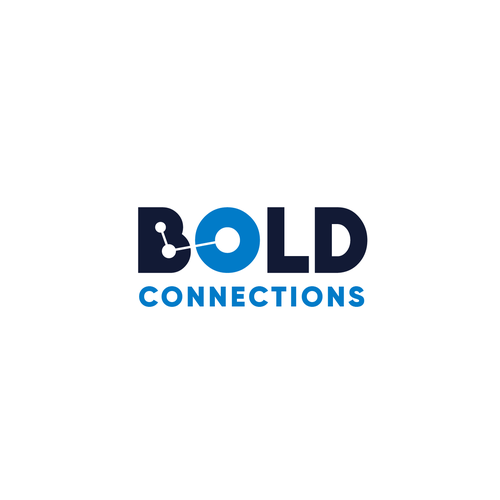 Networking design with the title 'Minimalist logo for bold connections'