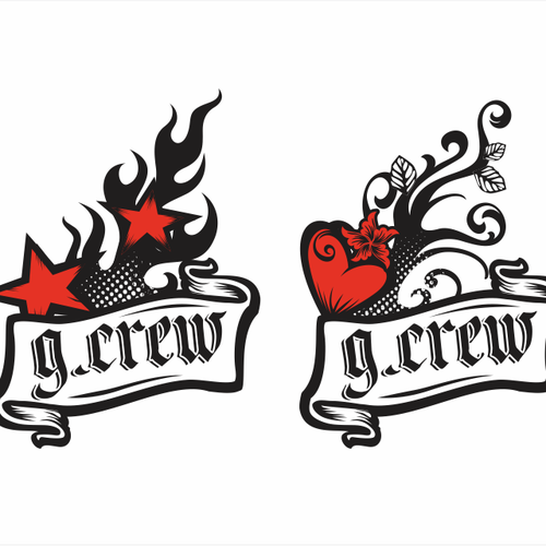 Love artwork with the title 'G.Crew Tattoo Design'