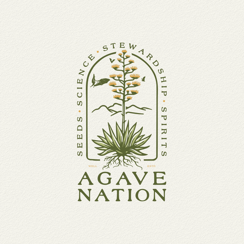 Ecosystem design with the title 'Logo For Agave Nation'