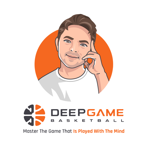 Caricature artwork with the title 'Deep Game '