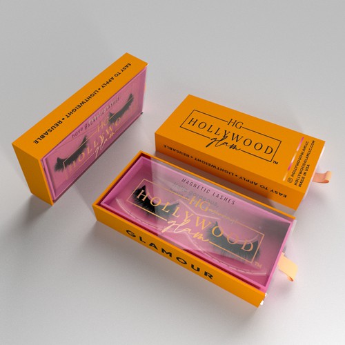 Contrast design with the title 'Highly complementary design for hollywood glam'