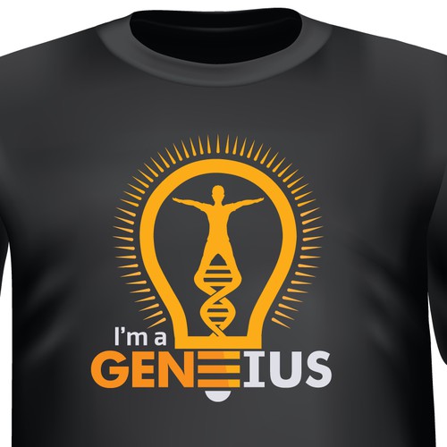 Medical t-shirt with the title 'Help brand the next GENEius around the country..'