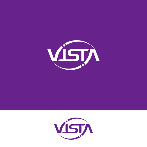 Ambigram logo with the title 'VISTA'