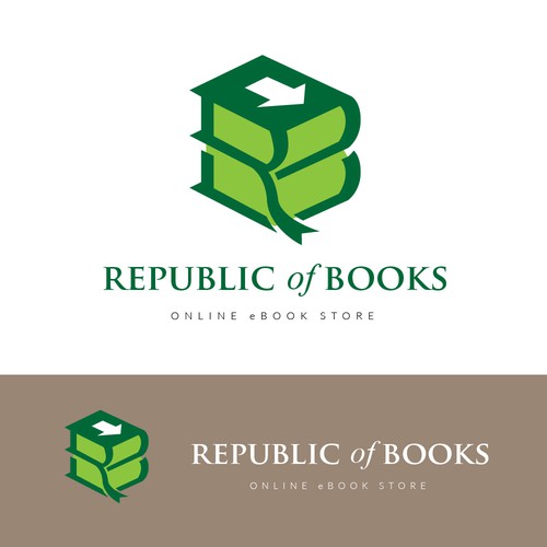 Bookstore logo with the title 'Republic Of Books'