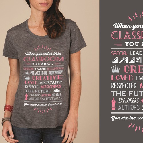 Education t-shirt with the title 'Women Teacher's T-Shirt'