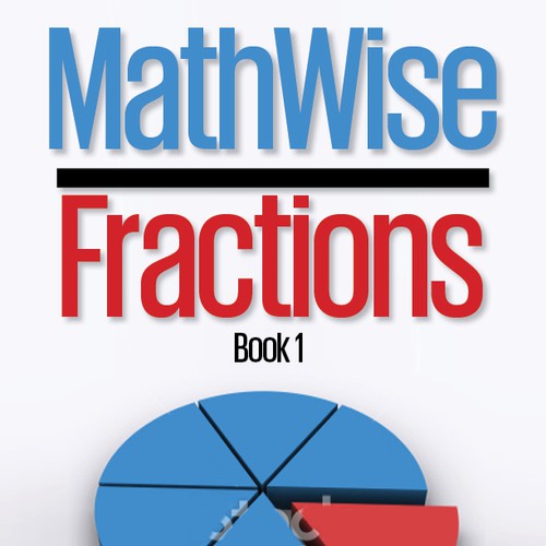 Mathematics design with the title 'Kid-friendly, classy cover for a cartoon-style math workbook series'