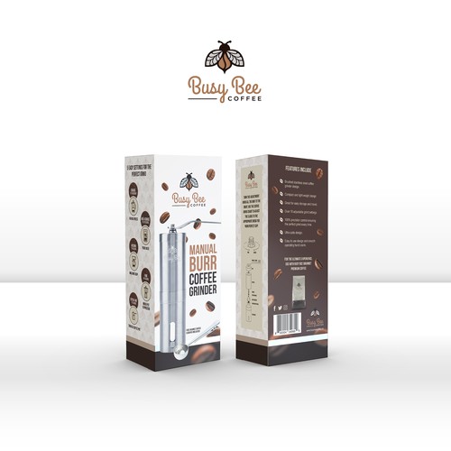 Coffee packaging with the title 'Carton Packaging Design'