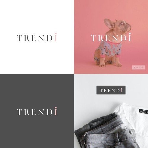 Fashionable design with the title 'Trendy Logo for women's clothing store'