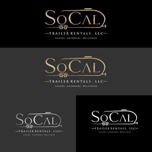 Trailer design with the title 'Logo design for a trailer rental business: luxurious, eye-catching, modern, and clean.'