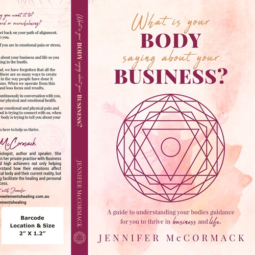 Geometric book cover with the title 'Bold, Colorful, Geometric Non-fiction book cover design'