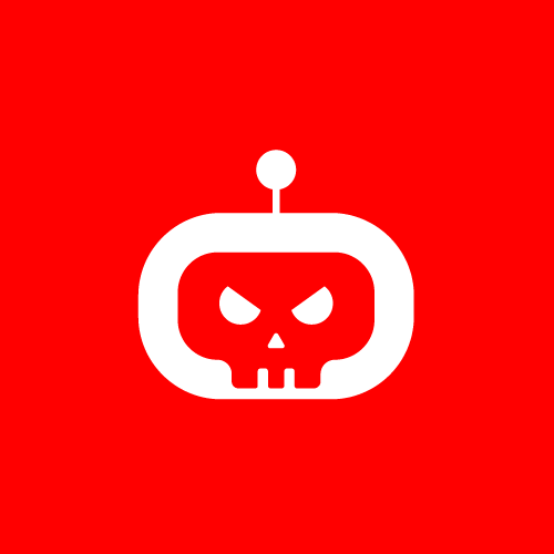 Angry design with the title 'BOT SKULL LOGO DESIGN'