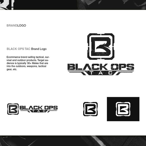 Military brand with the title 'Logo design for Black Ops Tac'