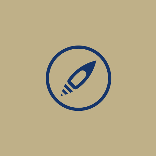 Sailboat design with the title 'Navigational logo for yacht brokerage company: Compass'