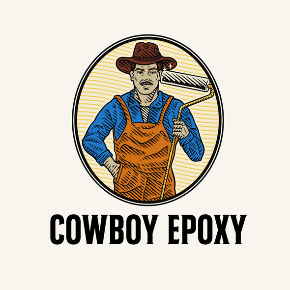 Cowboy design with the title 'Unused'