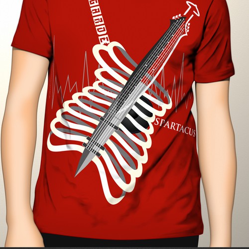 Abstract t-shirt with the title 'T-shirt design for street wear / skate wear clothing line. '