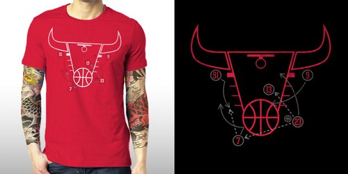 Basketball t-shirt with the title 'Chicago Bull'