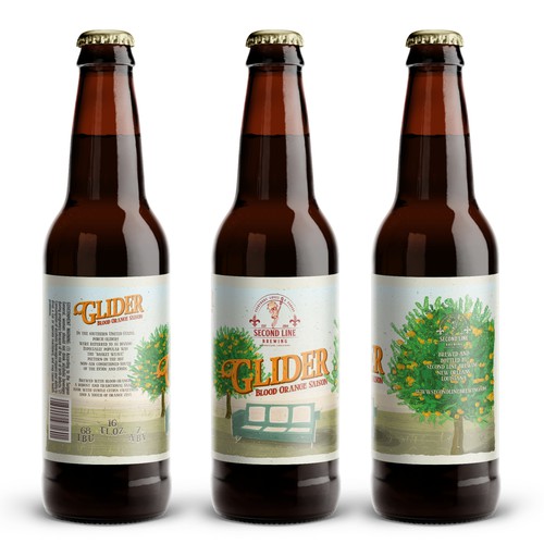 Beer label with the title 'Beer label design'