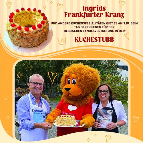 Cuisine design with the title 'www.wir-hessen-in-berlin.info flyer design'