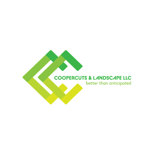 Earthy logo with the title 'Logo concept for COOPERCUTS & LANDSCAPE LLC'