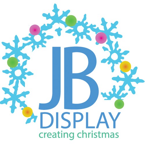 Log design with the title 'Exciting new brand identity for one of the best commercial christmas decoration suppliers!'