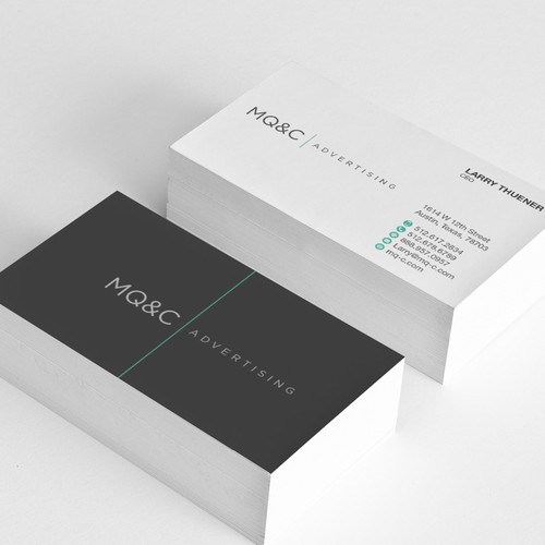 Advertising design with the title 'Branding of advertising company'