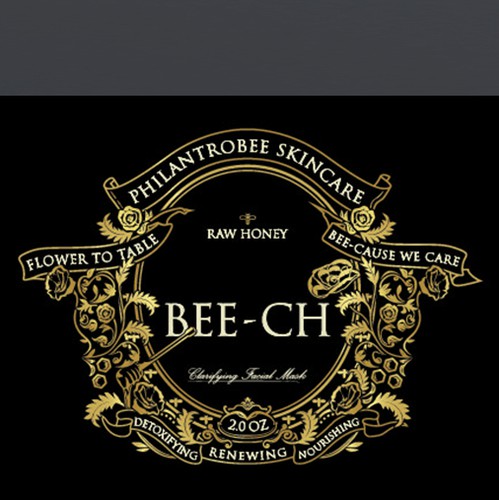 Classic label with the title 'Cosmetic Label/Packaging Design'