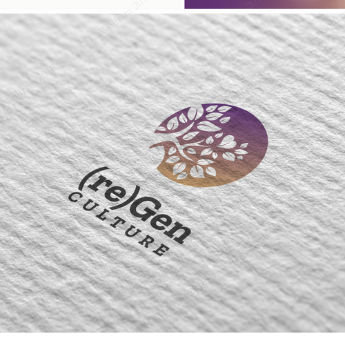 Heart logo with the title 'logo for organization promoting balanced social ecology'