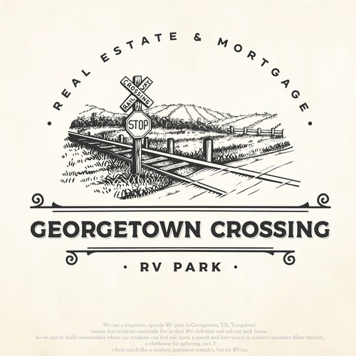 Railway design with the title 'Georgetown crossing'