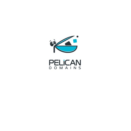 Pelican design with the title 'Pelican Domains'