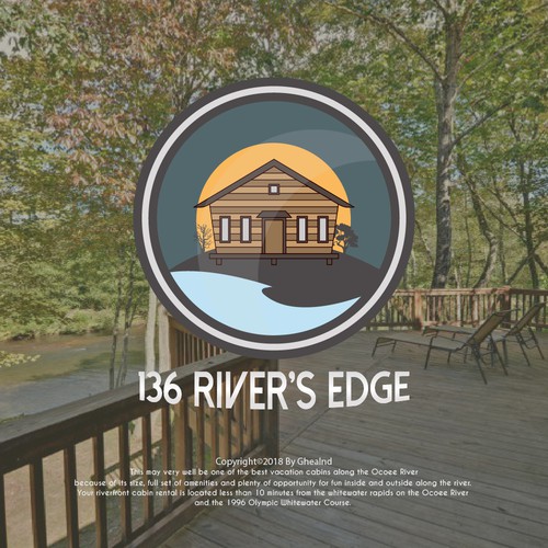 Edge logo with the title '136 River's Edge logo'