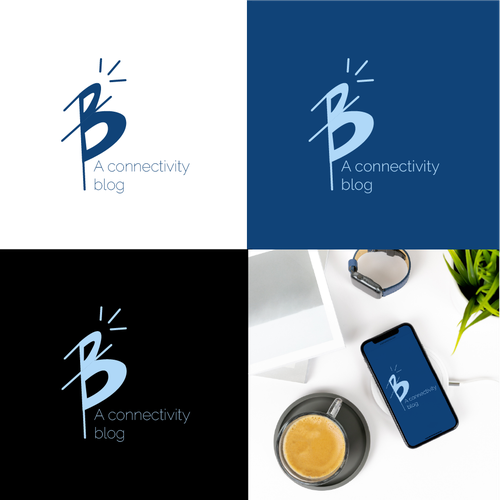 Blog brand with the title 'Logo concept'