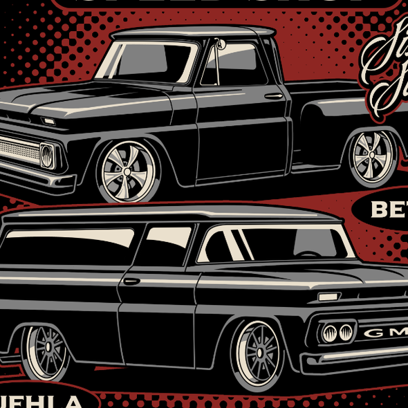 Truck t-shirt with the title 'Rat's Ass Speed Shop'