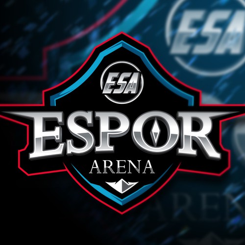 带有“ESPOR ARENA”标题的红色标志