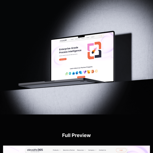 IT website with the title 'IT company website home page design'