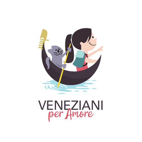 Venice design with the title 'Veneziani per Amore'