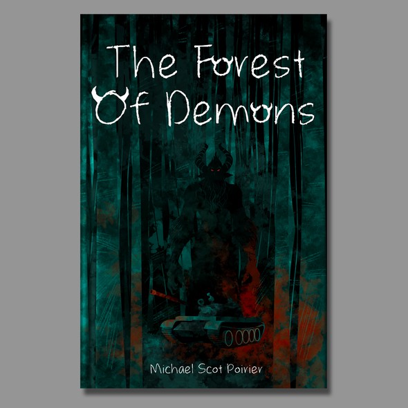 Horror book cover with the title 'Book Cover Illustration'