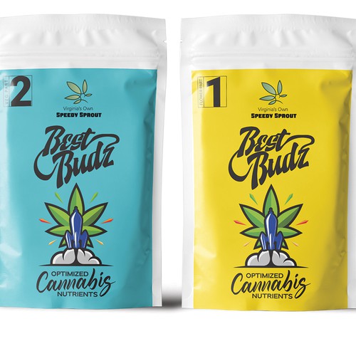 Bright color design with the title 'Minimalist pouch bag'